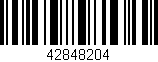 Código de barras (EAN, GTIN, SKU, ISBN): '42848204'