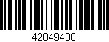 Código de barras (EAN, GTIN, SKU, ISBN): '42849430'