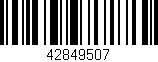 Código de barras (EAN, GTIN, SKU, ISBN): '42849507'