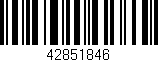 Código de barras (EAN, GTIN, SKU, ISBN): '42851846'