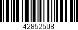 Código de barras (EAN, GTIN, SKU, ISBN): '42852508'