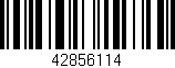 Código de barras (EAN, GTIN, SKU, ISBN): '42856114'