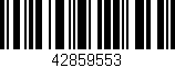 Código de barras (EAN, GTIN, SKU, ISBN): '42859553'