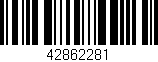 Código de barras (EAN, GTIN, SKU, ISBN): '42862281'