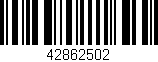 Código de barras (EAN, GTIN, SKU, ISBN): '42862502'