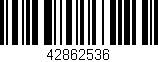 Código de barras (EAN, GTIN, SKU, ISBN): '42862536'