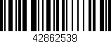 Código de barras (EAN, GTIN, SKU, ISBN): '42862539'