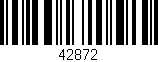 Código de barras (EAN, GTIN, SKU, ISBN): '42872'
