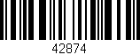 Código de barras (EAN, GTIN, SKU, ISBN): '42874'
