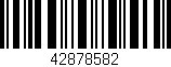 Código de barras (EAN, GTIN, SKU, ISBN): '42878582'