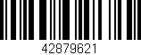 Código de barras (EAN, GTIN, SKU, ISBN): '42879621'