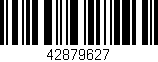 Código de barras (EAN, GTIN, SKU, ISBN): '42879627'