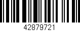 Código de barras (EAN, GTIN, SKU, ISBN): '42879721'