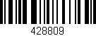 Código de barras (EAN, GTIN, SKU, ISBN): '428809'