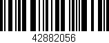 Código de barras (EAN, GTIN, SKU, ISBN): '42882056'