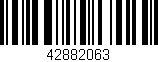 Código de barras (EAN, GTIN, SKU, ISBN): '42882063'