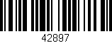 Código de barras (EAN, GTIN, SKU, ISBN): '42897'