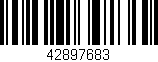 Código de barras (EAN, GTIN, SKU, ISBN): '42897683'