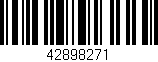 Código de barras (EAN, GTIN, SKU, ISBN): '42898271'