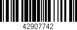 Código de barras (EAN, GTIN, SKU, ISBN): '42907742'