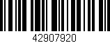 Código de barras (EAN, GTIN, SKU, ISBN): '42907920'