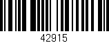 Código de barras (EAN, GTIN, SKU, ISBN): '42915'
