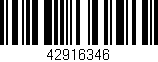 Código de barras (EAN, GTIN, SKU, ISBN): '42916346'