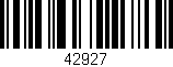 Código de barras (EAN, GTIN, SKU, ISBN): '42927'