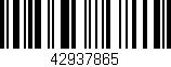Código de barras (EAN, GTIN, SKU, ISBN): '42937865'