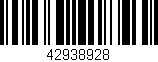 Código de barras (EAN, GTIN, SKU, ISBN): '42938928'