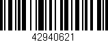 Código de barras (EAN, GTIN, SKU, ISBN): '42940621'