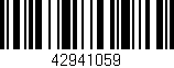 Código de barras (EAN, GTIN, SKU, ISBN): '42941059'