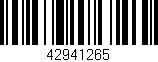 Código de barras (EAN, GTIN, SKU, ISBN): '42941265'