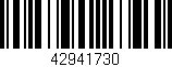 Código de barras (EAN, GTIN, SKU, ISBN): '42941730'