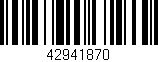 Código de barras (EAN, GTIN, SKU, ISBN): '42941870'