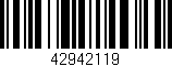 Código de barras (EAN, GTIN, SKU, ISBN): '42942119'