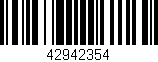 Código de barras (EAN, GTIN, SKU, ISBN): '42942354'