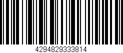 Código de barras (EAN, GTIN, SKU, ISBN): '4294829333814'