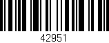 Código de barras (EAN, GTIN, SKU, ISBN): '42951'