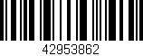 Código de barras (EAN, GTIN, SKU, ISBN): '42953862'