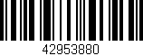 Código de barras (EAN, GTIN, SKU, ISBN): '42953880'