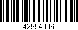 Código de barras (EAN, GTIN, SKU, ISBN): '42954006'
