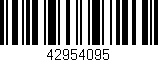 Código de barras (EAN, GTIN, SKU, ISBN): '42954095'