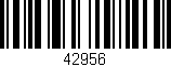 Código de barras (EAN, GTIN, SKU, ISBN): '42956'