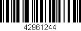 Código de barras (EAN, GTIN, SKU, ISBN): '42961244'