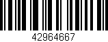 Código de barras (EAN, GTIN, SKU, ISBN): '42964667'