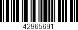 Código de barras (EAN, GTIN, SKU, ISBN): '42965691'