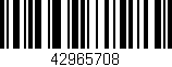 Código de barras (EAN, GTIN, SKU, ISBN): '42965708'