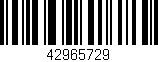 Código de barras (EAN, GTIN, SKU, ISBN): '42965729'