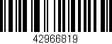 Código de barras (EAN, GTIN, SKU, ISBN): '42966819'